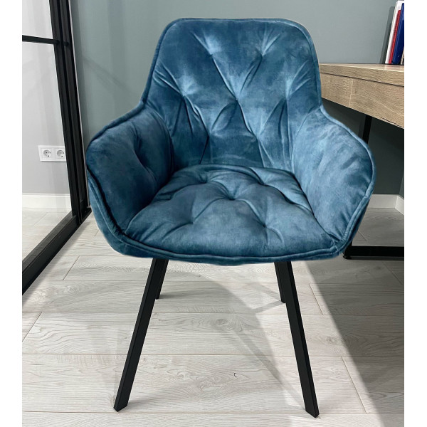 Стілець Impulse Lounge Синій Велюр-1