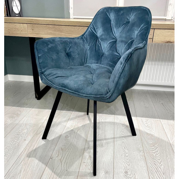Стілець Impulse Lounge Синій Велюр-2