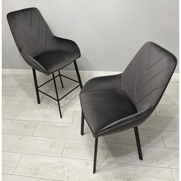 Стілець Impulse Plus Lilu Темно-сірий-1