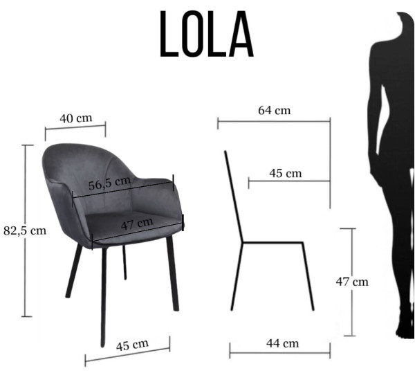 Стілець Impulse Lola Молочний Велюр Стілець Impulse Lola Молочний Велюр-15