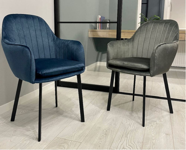 Стілець Impulse Mira Синій Велюр-1