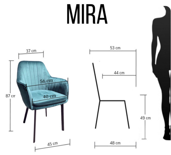 Стілець Impulse Mira Сірий Стілець Impulse Mira Сірий-12