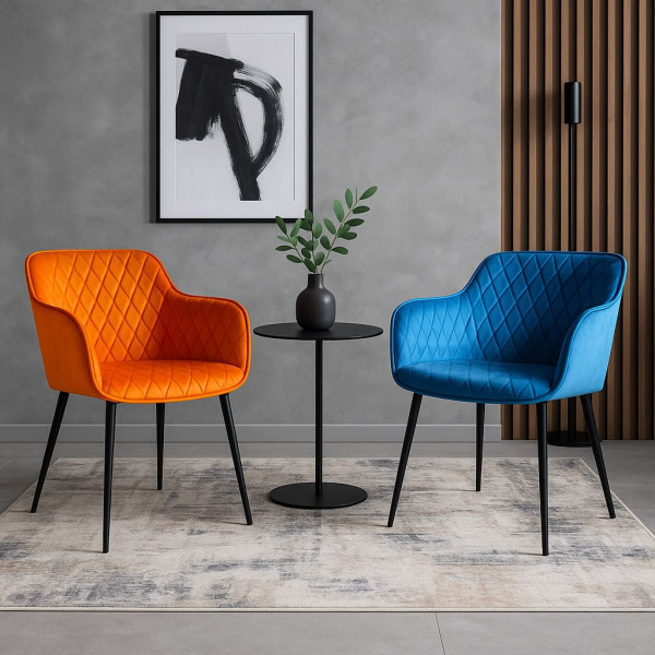 Стул Impulse Pablo Синий Велюр-1