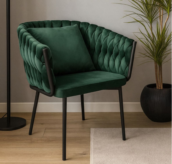 Стілець Impulse Pasadena Зелений Велюр-0