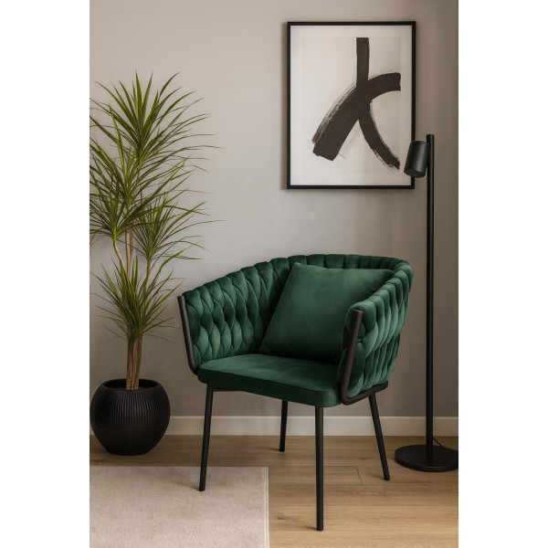 Стілець Impulse Pasadena Зелений Велюр-1