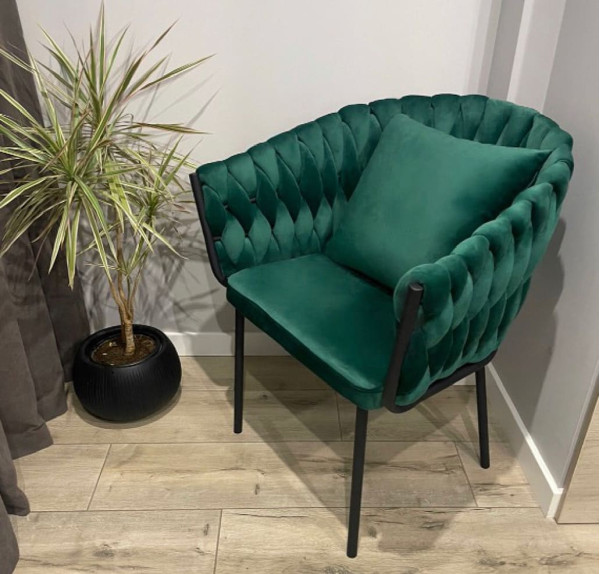 Стілець Impulse Pasadena Зелений Велюр-2