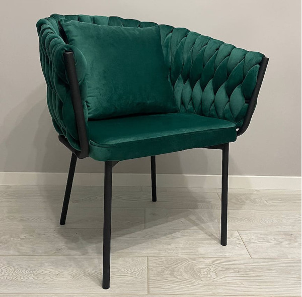 Стілець Impulse Pasadena Зелений Велюр-3