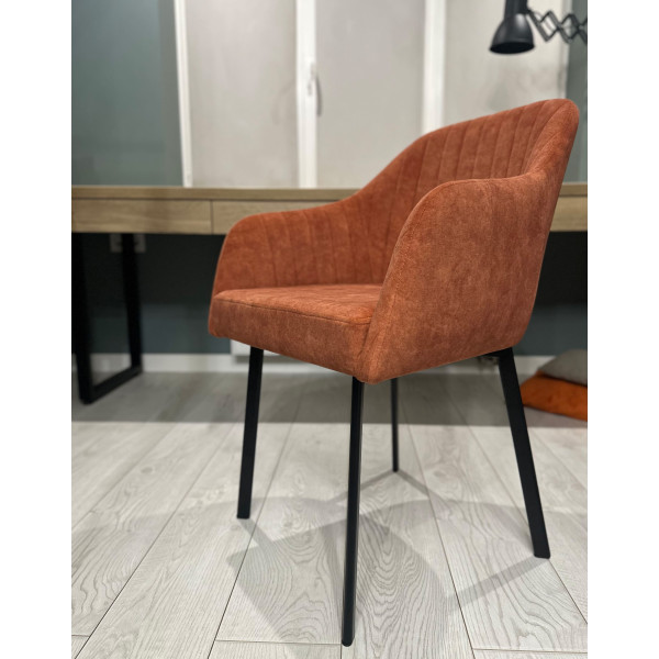 Стілець Impulse Watson Помаранчевий Велюр-1
