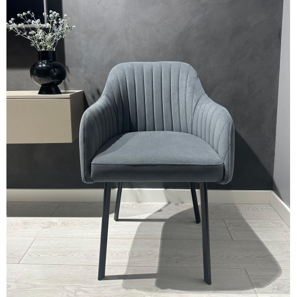 Стілець Impulse Watson Сірий Велюр-4