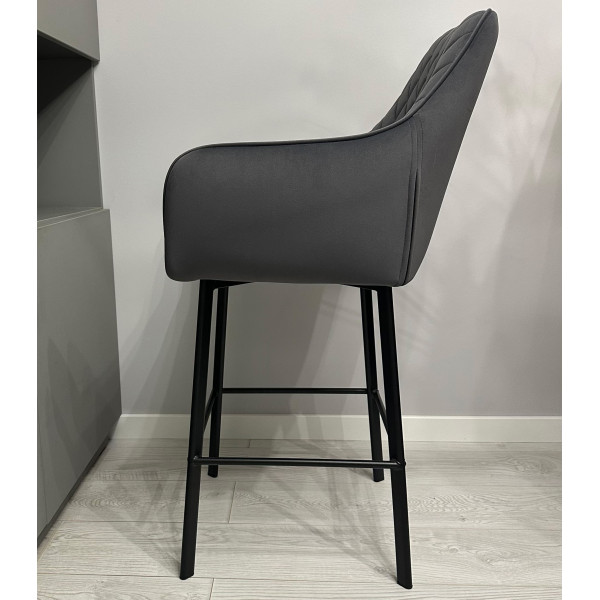 Полубарный стул Impulse Plus Fiona Графит-4