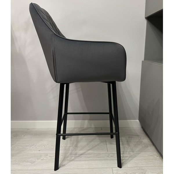 Полубарный стул Impulse Plus Fiona Графит-3