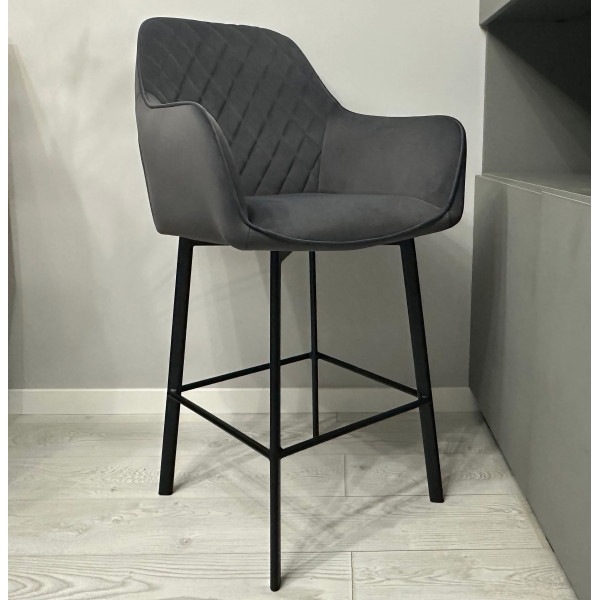 Полубарный стул Impulse Plus Fiona Графит-0