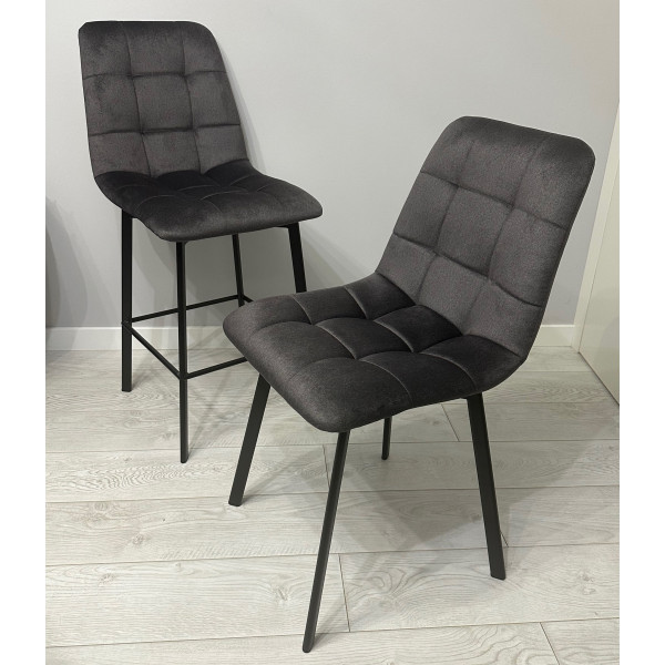 Напівбарний стілець Impulse Plus Joy Темно-сірий-10