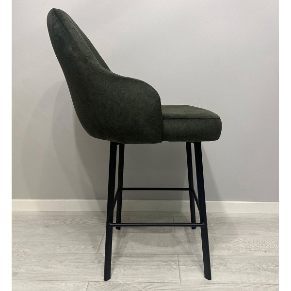 Полубарный стул Impulse Plus Janet Темно-зеленый-3