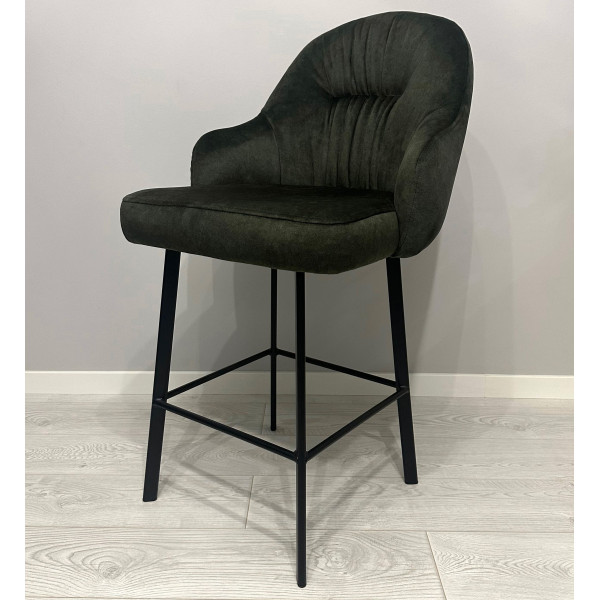 Полубарный стул Impulse Plus Janet Темно-зеленый-2