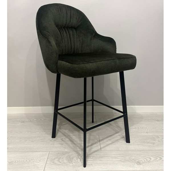 Полубарный стул Impulse Plus Janet Темно-зеленый-0