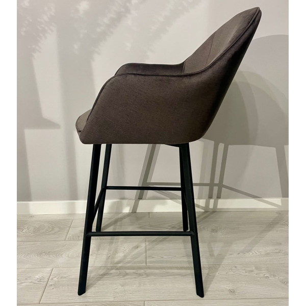 Полубарный стул Impulse Lola Коричневый Велюр-3