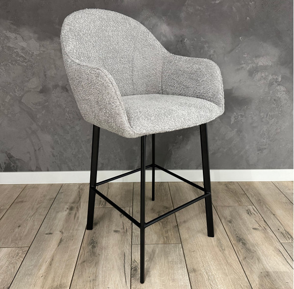 Полубарный стул Impulse Lola Серый Ткань-0