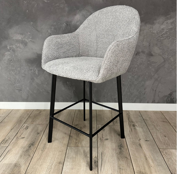 Полубарный стул Impulse Lola Серый Ткань-2