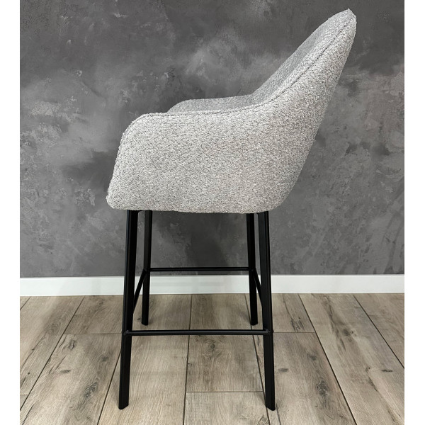 Полубарный стул Impulse Lola Серый Ткань-5
