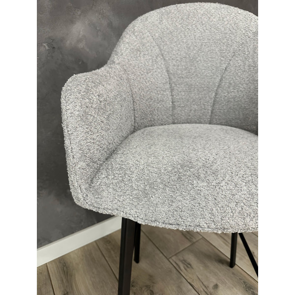 Полубарный стул Impulse Lola Серый Ткань-11