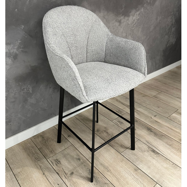 Полубарный стул Impulse Lola Серый Ткань-1