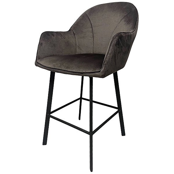 Полубарный стул Impulse Lola Коричневый Велюр-8