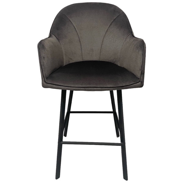 Полубарный стул Impulse Lola Коричневый Велюр-4