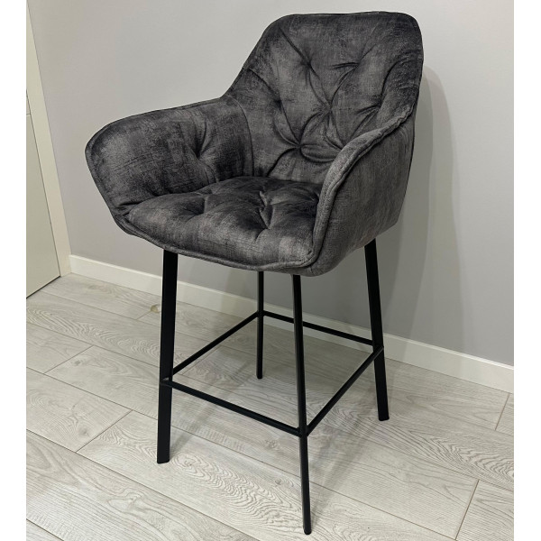 Напівбарний стілець Impulse Plus Lounge Графіт-2