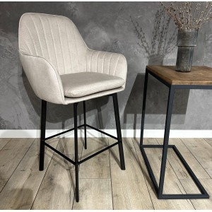 Полубарный стул Impulse Mira Светло-бежевый Велюр