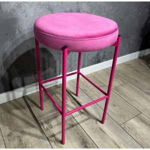 Полубарный стул Impulse Moon Розовый Велюр
