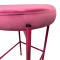 Полубарный стул Impulse Moon Розовый Велюр-5-thumb