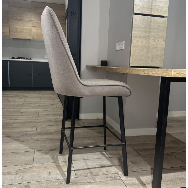 Полубарный стул Impulse Plus Marley Серо-коричневый-4