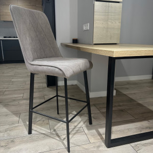 Напівбарний стілець Impulse Plus Marley Сіро-коричневий