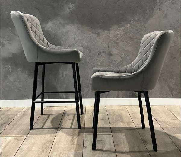 Полубарный стул Impulse Plus Noel Серый-2