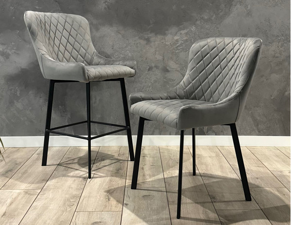 Полубарный стул Impulse Plus Noel Серый-1