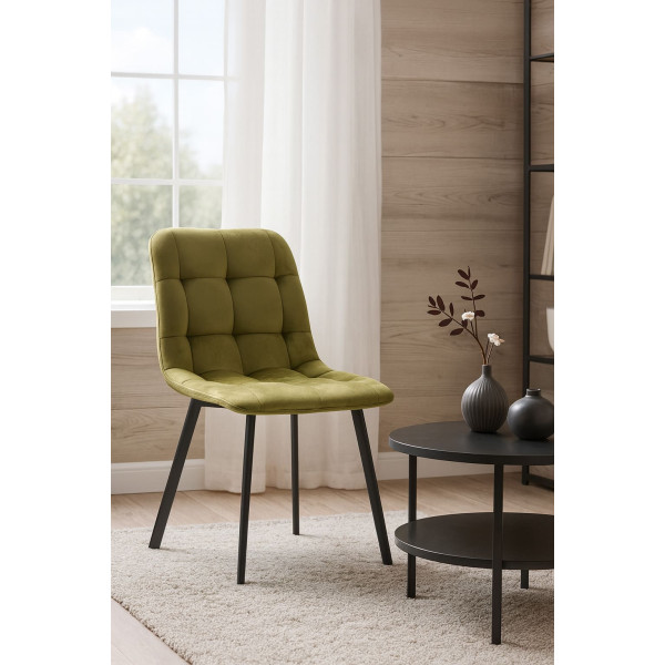 Стілець Impulse Hiko Оливковий Велюр-1