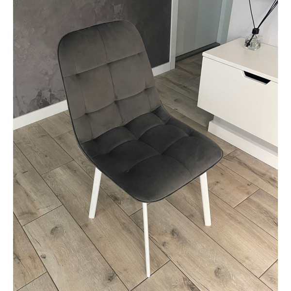 Стілець Impulse Hiko Сірий Велюр-3