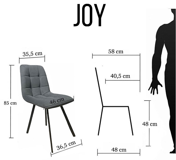 Стілець Impulse Joy Рожевий Велюр Стілець Impulse Joy Рожевий Велюр-5