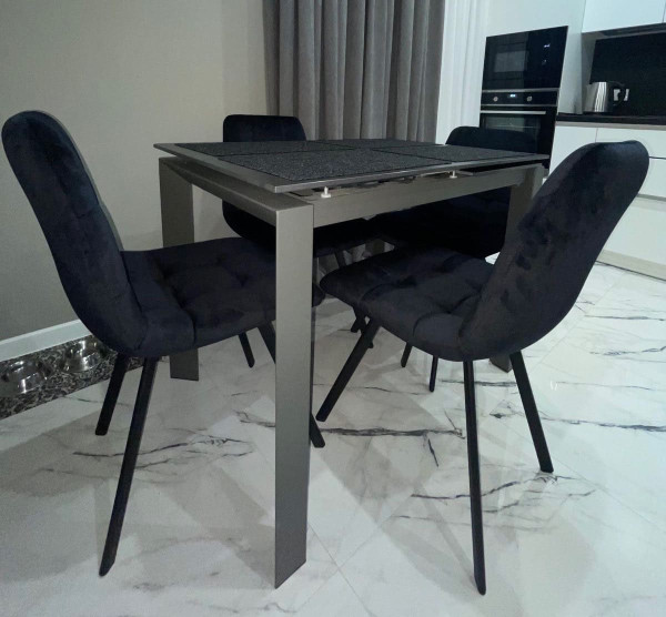 Стілець Impulse Joy Чорний Велюр-3