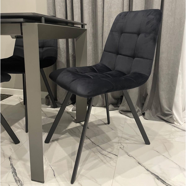 Стілець Impulse Joy Чорний Велюр-2