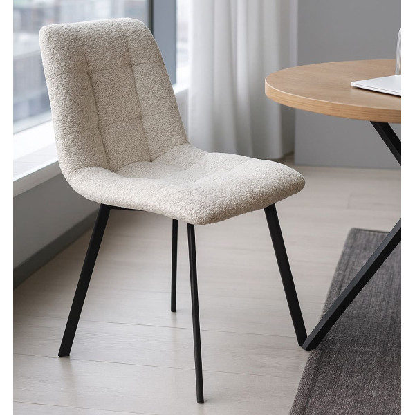 Стілець Impulse Joy Молочний Букле-0