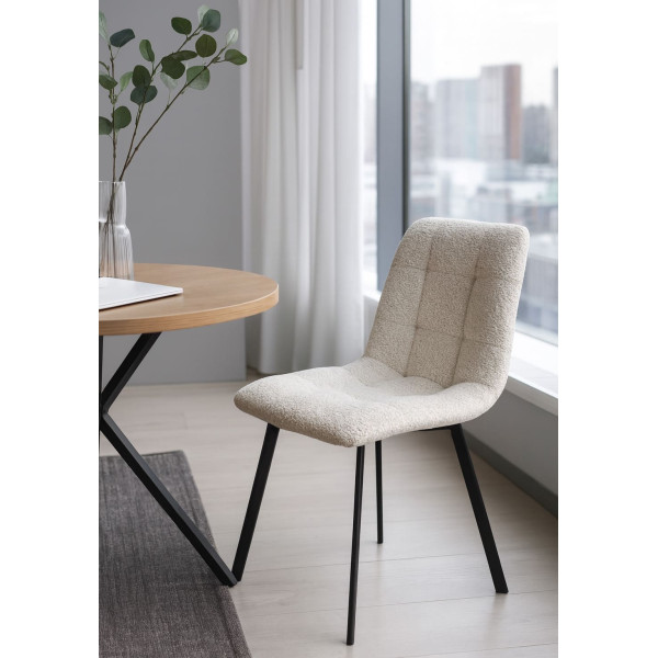 Стілець Impulse Joy Молочний Букле-1