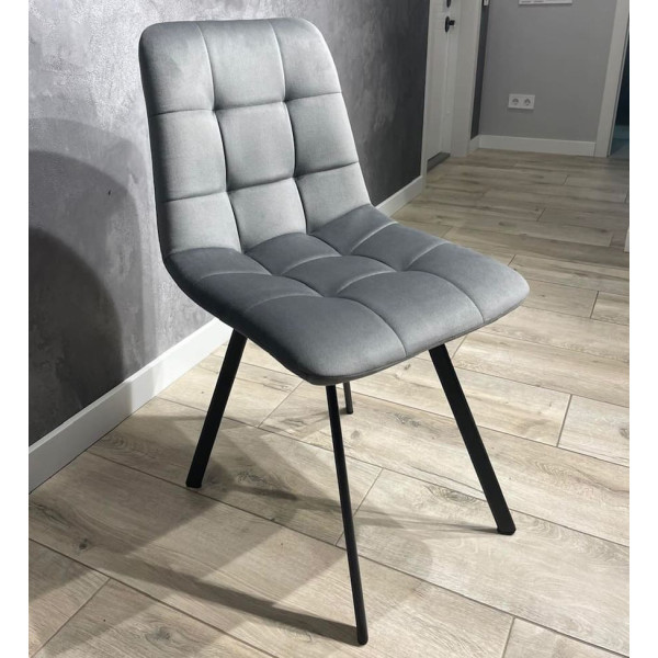 Стілець Impulse Joy Світло-сірий Велюр-1