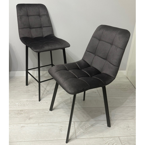 Стілець Impulse Joy Сірий Велюр-1