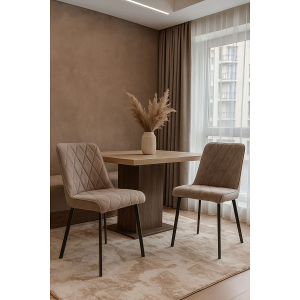 Стілець Impulse Marley Бежевий Велюр-1