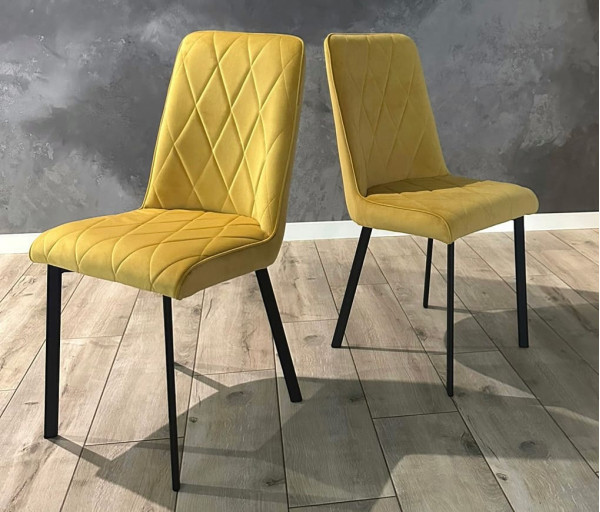 Стілець Impulse Marley Жовтий Велюр-1