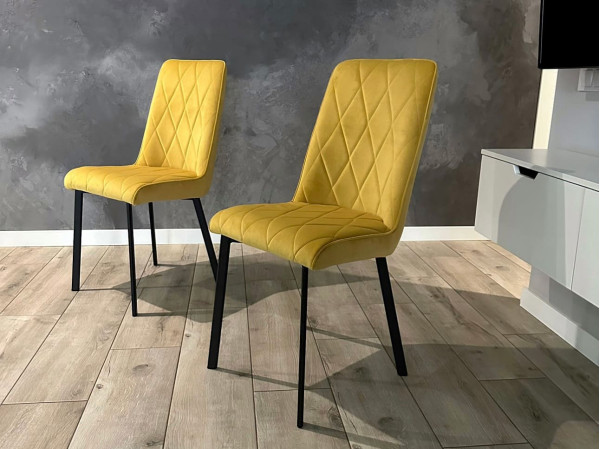 Стілець Impulse Marley Жовтий Велюр-3