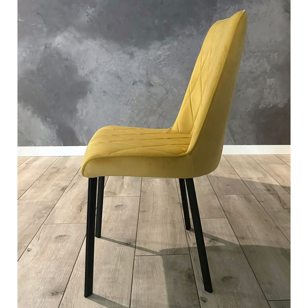 Стілець Impulse Marley Жовтий Велюр-4
