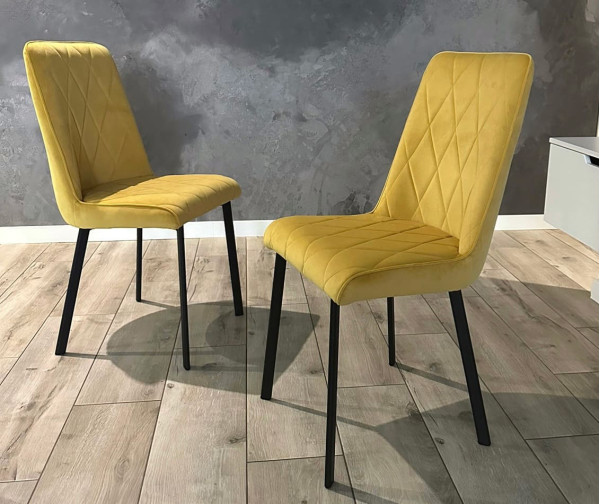Стілець Impulse Marley Жовтий Велюр-2